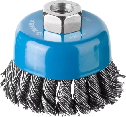 ЗУБР "ПРОФЕССИОНАЛ". Щетка чашечная для УШМ, плетеные пучки стальной проволоки 0,8мм, 80ммхМ14 35277-080_z02 купить в Ханты-Мансийске