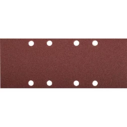 Лист шлифовальный ЗУБР "МАСТЕР", 8 отверстий, для ПШМ на зажимах, Р100, 93х230мм, 5шт 35591-100