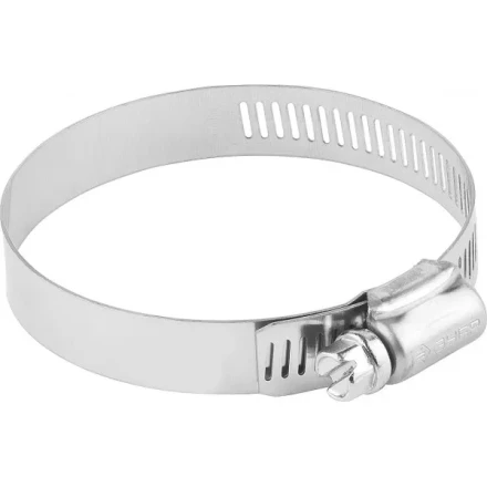 Хомуты ЗУБР &quot;ЭКСПЕРТ&quot;, нерж. сталь, просечная лента 12 мм, 40-64 мм, 4 шт 37815-040-64-4 купить в Ханты-Мансийске