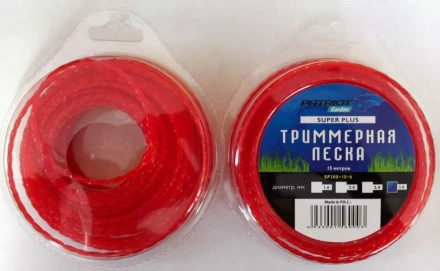 Леска "Квадрат" скрученный квадрат 3 мм красная 15 метров Patriot купить в Ханты-Мансийске