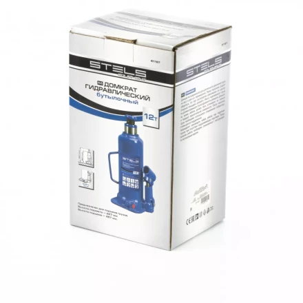 Домкрат гидравлический бутылочный 12 т h подъема 227-457 мм Stels 51167 купить в Ханты-Мансийске