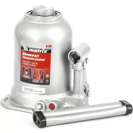 Домкрат бутылочный телескопический MATRIX 10 т подъем 180-450 мм 50751 купить в Ханты-Мансийске