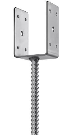 ЗУБР ОС-U, 81 x 120 x 60 мм, U-образное основание столба (310286-080) купить в Ханты-Мансийске