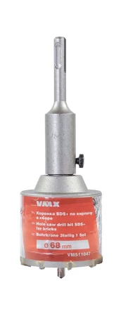 Коронка SDS+ ф68 мм по кирпичу в сборе VMX 511047 купить в Ханты-Мансийске