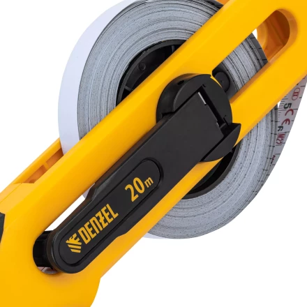 Рулетка геодезическая Denzel 20 м х 13 мм, открытый корпус, металлическая лента, 31490 купить в Ханты-Мансийске