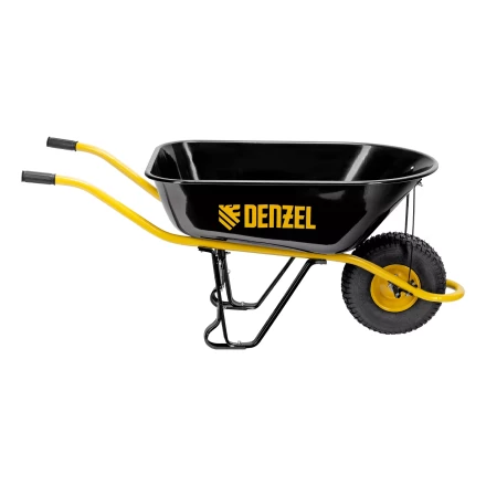 Тачка строительная Denzel 689965, усиленная, объем 130 л, 230 кг, колесо 15х6.00-6 купить в Ханты-Мансийске