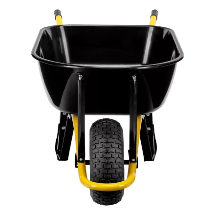 Тачка строительная Denzel 689965, усиленная, объем 130 л, 230 кг, колесо 15х6.00-6 купить в Ханты-Мансийске