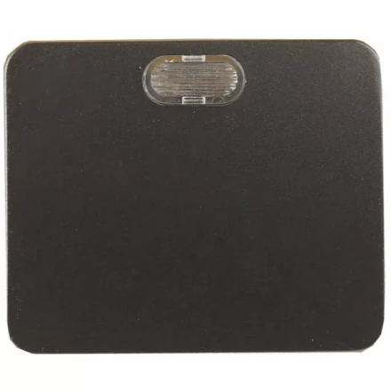 Выключатель СВЕТОЗАР "ГАММА" с подсветкой, одноклавишный, без вставки и рамки, цвет темно-серый металлик, 10A/~250B SV-54131-DM купить в Ханты-Мансийске