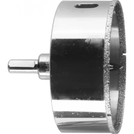 Коронка ЗУБР алмазная в сборе по кафелю, керамике с центрирующим сверлом и имбусовым ключом, зерно 60, 80мм 29850-80 купить в Ханты-Мансийске