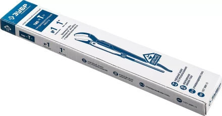 Ключ трубный рычажный ЗУБР &quot;ПРОФЕССИОНАЛ&quot;, изогнутые губки, цельнокованый, Сr-V, № 1,  1&quot; 27337-1_z01 купить в Ханты-Мансийске