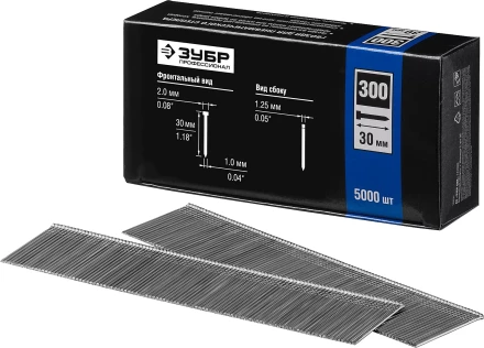Гвозди тип 300, 30 мм, особотвердые, ЗУБР &quot;ПРОФЕССИОНАЛ&quot; 31830-30, 5000 шт 31830-30 купить в Ханты-Мансийске