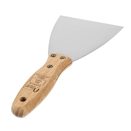 Шпательная лопатка из нержавеющей стали, 100 мм, буковая рукоятка, EFP Matrix 85617 купить в Ханты-Мансийске