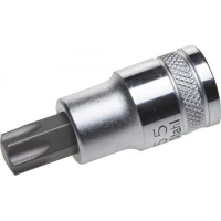 Торцовая бита-головка KRAFTOOL "INDUSTRIE QUALITAT", материал S2, TORX, сатинированная, 1/2", Т55 27905-55_z01
