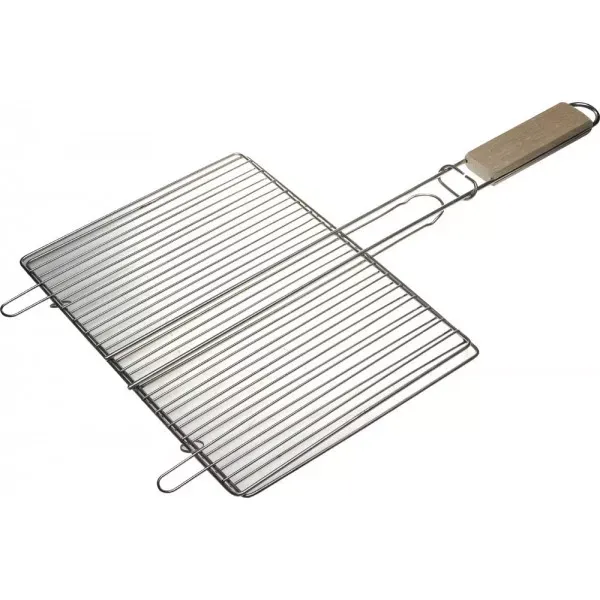 Решетка-гриль GRINDA "BARBECUE", плоская, нержавеющая сталь, 300х225мм 424733 купить в Ханты-Мансийске