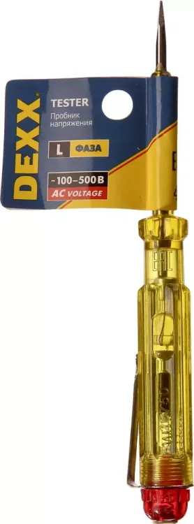 Пробник DEXX электрический, с этикеткой, 100-500В, 130мм 25750 купить в Ханты-Мансийске