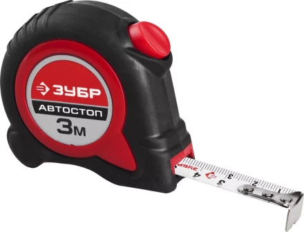Рулетка ЗУБР &quot;МАСТЕР&quot;, двухкомпонентный корпус, автостоп, 3м/16мм 34052-03-16 купить в Ханты-Мансийске