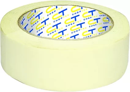 Лента малярная 48 мм х 25 м на бумажной основе  СИБРТЕХ 88832 купить в Ханты-Мансийске