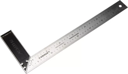 Угольник STAYER &quot;PROFI&quot; столярный, гравированная шкала, нержавеющее полотно 37мм, 400мм 3431-40_z01 купить в Ханты-Мансийске