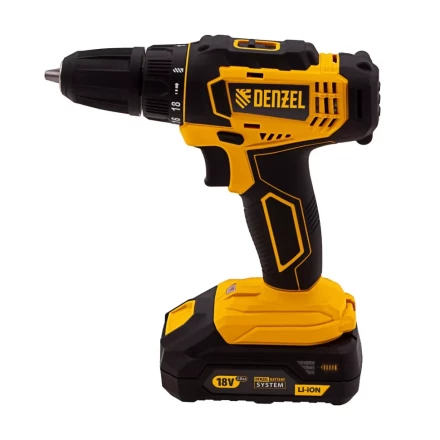 Дрель-шуруповерт аккумуляторная Denzel 26115, CDL-18-01CB, Li-Ion, 18 В, 1 аккумулятор купить в Ханты-Мансийске