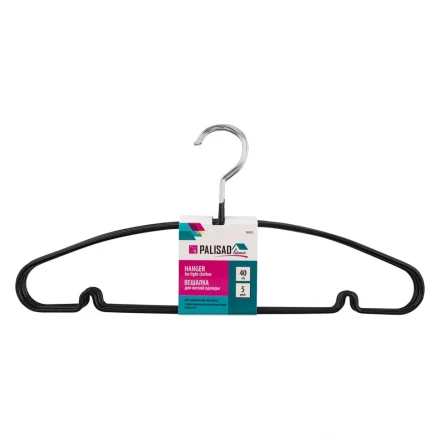 Набор вешалок Home Palisad 929275 для легкой одежды с прорезиненным противоскользящим покрытием 40 см купить в Ханты-Мансийске