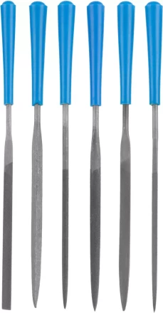 Набор ЗУБР "ЭКСПЕРТ": Надфили, пластмассовая ручка, насечка 2 = Бархатная, с чехлом, 100мм, 6шт 16022-2-H6 купить в Ханты-Мансийске