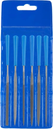 Набор ЗУБР "ЭКСПЕРТ": Надфили, пластмассовая ручка, насечка 2 = Бархатная, с чехлом, 100мм, 6шт 16022-2-H6 купить в Ханты-Мансийске