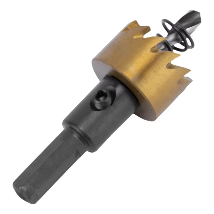 Коронка по металлу HSS, 22 мм, нитридтитановое покрытие Denzel 724103 купить в Ханты-Мансийске