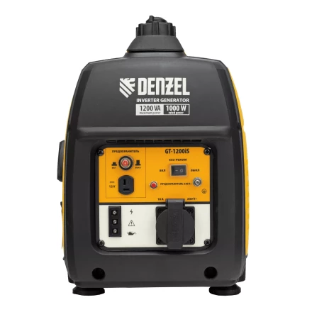 Генератор инверторный Denzel GT-1200iS, 1.2 кВт, 230 В, бак 2.4 л, закрытый корпус, ручной старт купить в Ханты-Мансийске