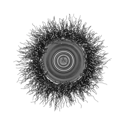 Щетка для дрели, 50 мм, Чашка, со шпилькой, нержавеющая витая проволока Denzel 744633 купить в Ханты-Мансийске