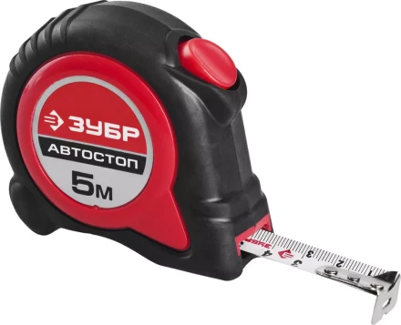 Рулетка ЗУБР "МАСТЕР", двухкомпонентный корпус, автостоп, 5м/19мм 34052-05-19 купить в Ханты-Мансийске