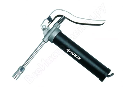 Шприц плунжерный пневматический G15B 207атм 85г трубка 100мм GROZ купить в Ханты-Мансийске