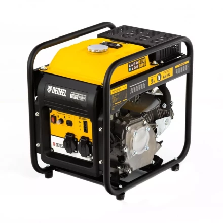 Генератор инверторный GT-2500iF, 2.5 кВт, 230 В, бак 5 л, открытый корпус, ручной старт Denzel 94704 купить в Ханты-Мансийске