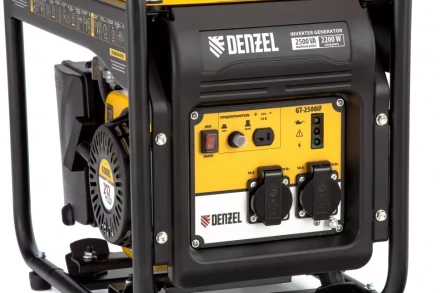 Генератор инверторный GT-2500iF, 2.5 кВт, 230 В, бак 5 л, открытый корпус, ручной старт Denzel 94704 купить в Ханты-Мансийске