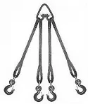Строп текстильный четырехветвевой 4СТ 16 т  L=6 м  5:1 Звено РТ-3 купить в Ханты-Мансийске