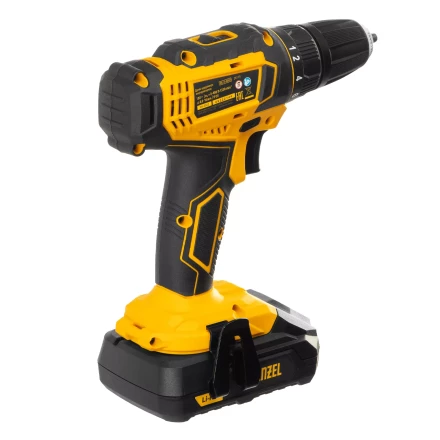 Дрель-шуруповерт аккумуляторная Denzel 26116, CDL-18-02BM, Li-Ion, 18 В, 2 аккумулятор купить в Ханты-Мансийске