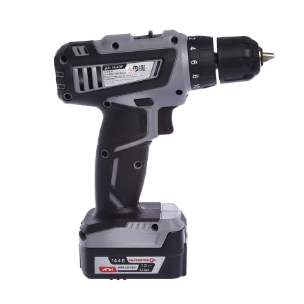 Аккумуляторная дрель-шуруповерт ИНТЕРСКОЛ ДА-14,4ЭР Li-ion АПИ (2 х 1,5Ач) купить в Ханты-Мансийске