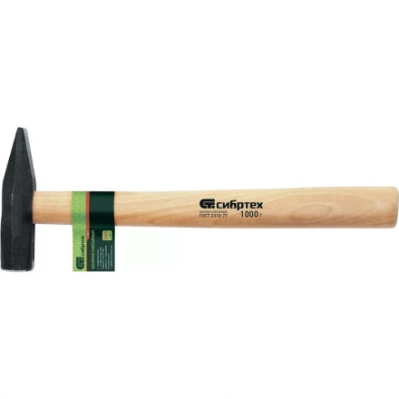 Молоток слесарный 800 г квадратный боек деревянная рукоятка СИБРТЕХ 10220 купить в Ханты-Мансийске