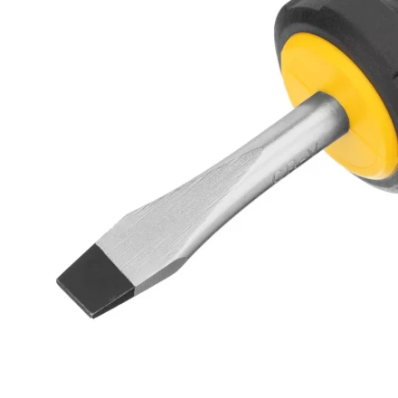 Отвертка SL6x38 мм, CrV, трехкомпонентная рукоятка Denzel 12201 купить в Ханты-Мансийске