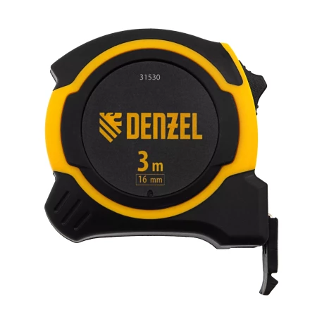 Рулетка Denzel 3м х 16мм, двухкомп. корпус, магнитный обрезиненный зацеп, 31530 купить в Ханты-Мансийске