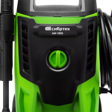 Моечная машина высокого давления Сибртех АМ-1800 58226, 1800 Вт, 140 бар, 350 л/ч, колесная купить в Ханты-Мансийске