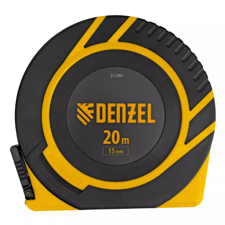 Рулетка геодезическая Denzel 20 м х 15 мм, закрытый корпус, фиберглассовая лента, 31290 купить в Ханты-Мансийске