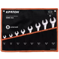 Набор ключей рожковых SWS-02 8 предметов Кратон 2 27 01 002