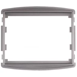 Вставка СВЕТОЗАР &quot;ЭФФЕКТ&quot; декоративная, цвет светло-серый металлик, одинарная SV-54466-SM