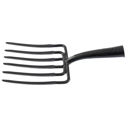 Вилы копальные шестирогие 195 х 220 мм удлиненная тулейка без черенка Россия 63839 купить в Ханты-Мансийске