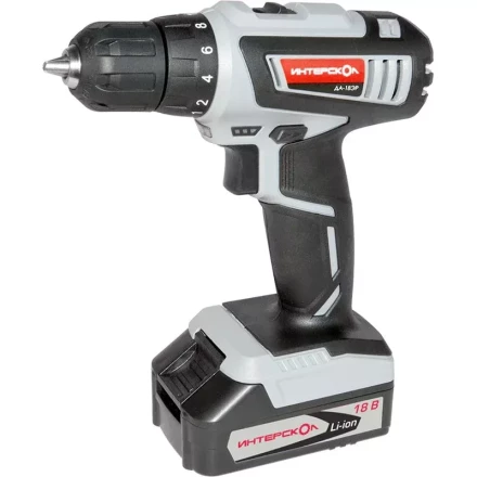 Дрель-шуруповерт ИНТЕРСКОЛ ДА-18ЭР аккумулятора х2 (1.5Ач) купить в Ханты-Мансийске