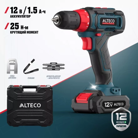 Аккумуляторная дрель-шуруповерт ALTECO CD 12-25 71388 купить в Ханты-Мансийске