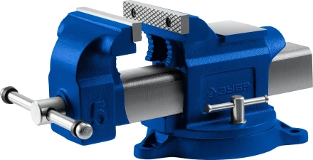 Тиски ЗУБР "ЭКСПЕРТ" индустриальные поворотные, 125мм 32703-125 купить в Ханты-Мансийске