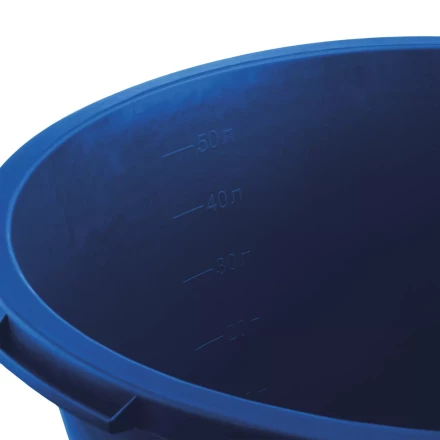 ЗУБР 60 л, первичный высокопрочный пластик, усиленный круглый строительный таз (06094-65) купить в Ханты-Мансийске