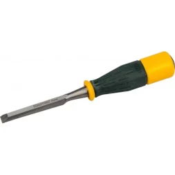 Стамеска KRAFTOOL "EXPERT" упрочненное полотно, ударочпрочная двухкомп ручка, стальной затыльник для ударных работ,10мм 1815-10_z01