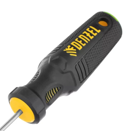 Отвертка PZ0x75 мм, CrV, трехкомпонентная рукоятка Denzel 12203 купить в Ханты-Мансийске